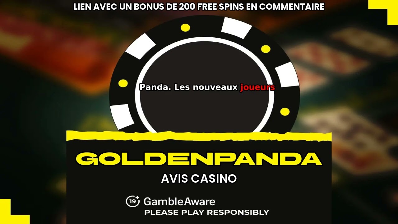 GOLDENPANDA CASINO AVIS 2025 – RETRAITS, BONUS, CONDITIONS & CODE PROMO