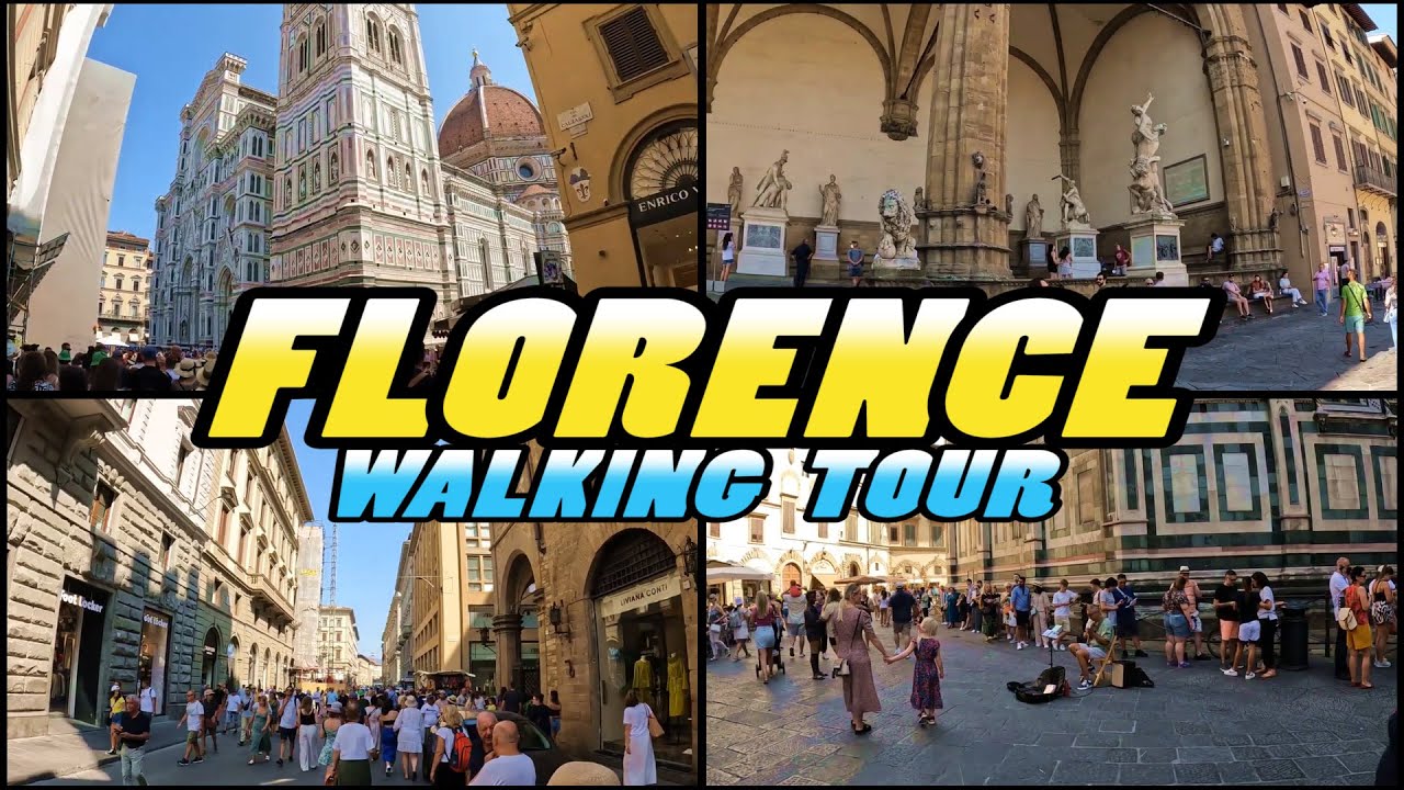 FLORENCE Italy - Florence walking tour  ||  Firenze - Italia (4k)