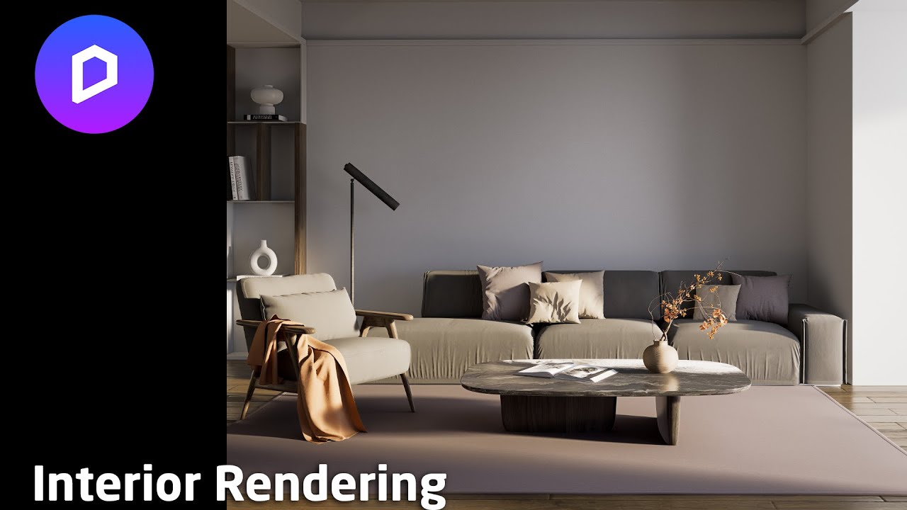 D5 Render | 008 Realistic Interior Rendering Living Area With Natural Light