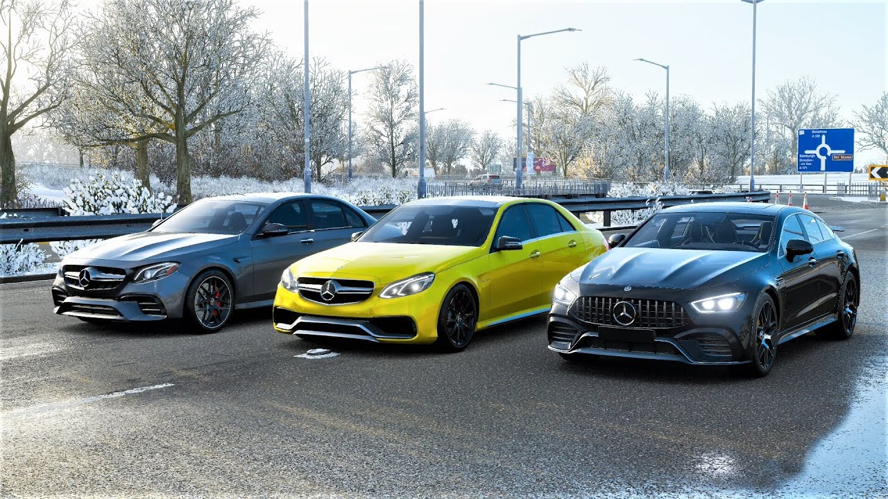 Forza Horizon 4 Drag race: AMG E63S vs AMG GT63S vs E63 AMG (2013)