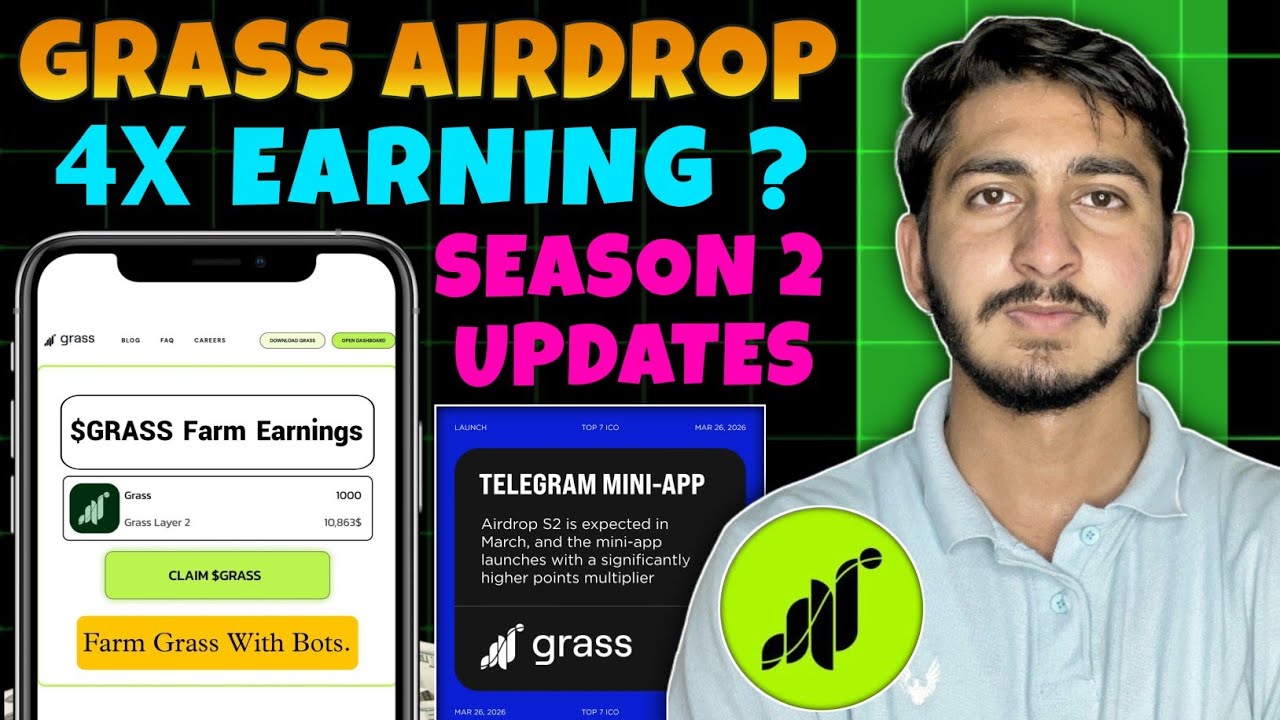 Grass Airdrop Season 2 | Grass Airdrop New Update | Crypto Airdrop Updates