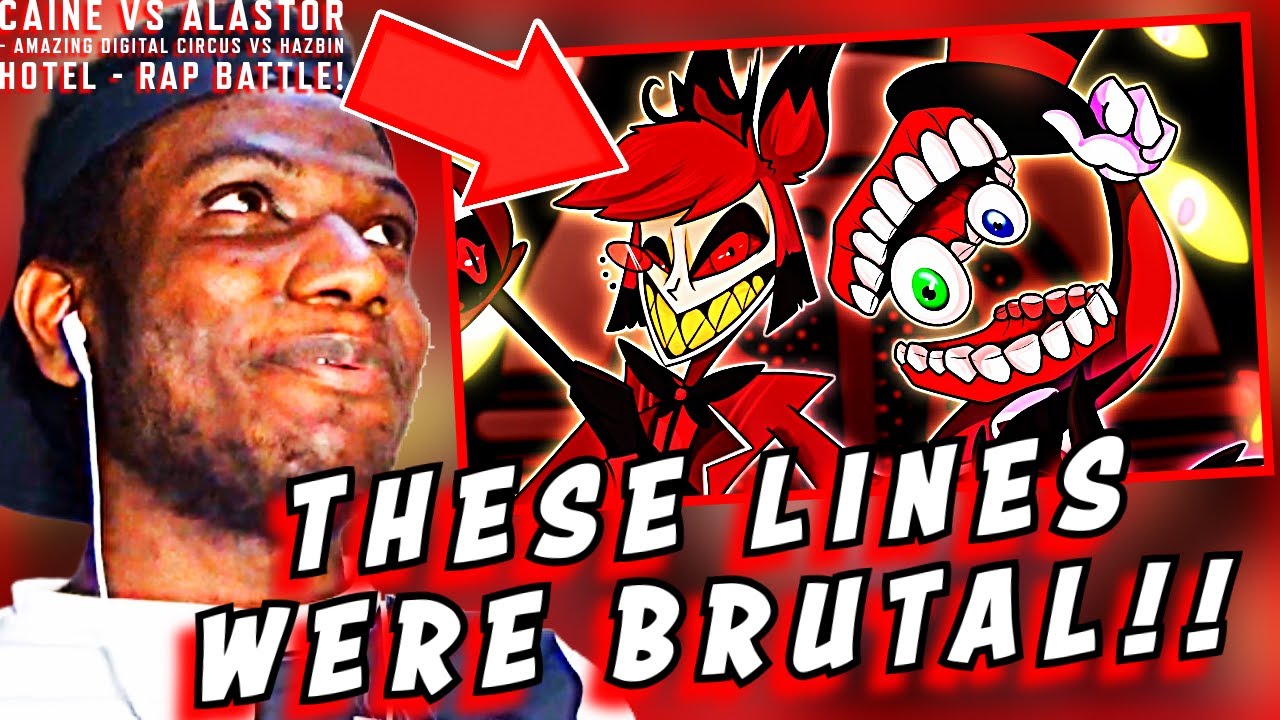 THEY WERE BRUTAL! Caine vs Alastor - Amazing Digital Circus vs Hazbin Hotel - RAP BATTLE! [REACTION]