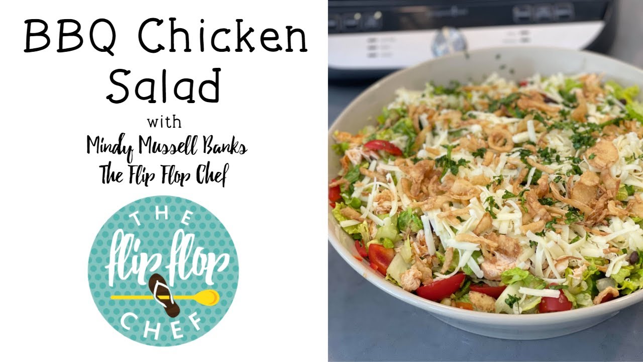 BBQ Chicken Salad with The Flip Flop Chef! Featuring the Deluxe Grill & Griddle from Pampered Chef!