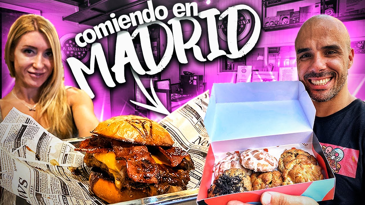 72 HORAS COMIENDO en MADRID EP.1 / CINNABON , COOKIES Y LAS MEJORES BURGERS DE MADRID * @BOUFIT *