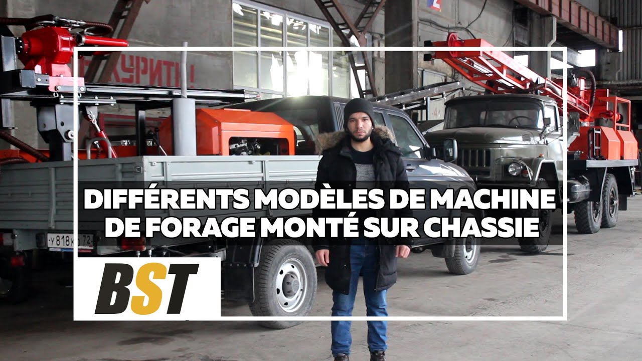 Différents modèles de machine de forage monté sur chassie