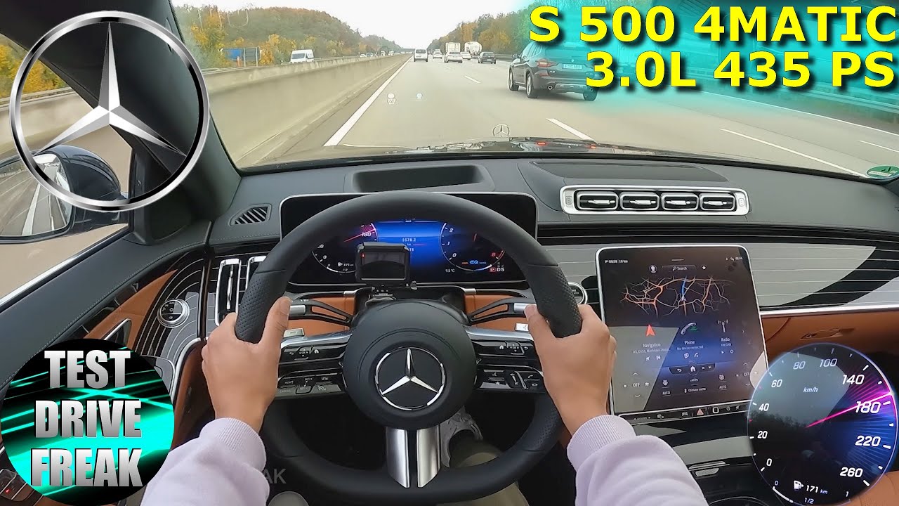 2021 Mercedes Benz S 500 4 MATIC 435 PS AUTOBAHN DRIVE POV