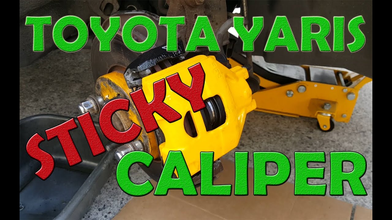 DIY- HOW TO REPLACE TOYOTA YARIS STICKY BRAKE CALIPER