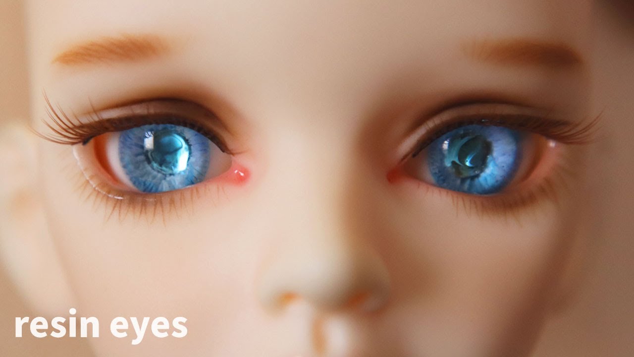 【レジン×粘土】水色のきらきらドールアイを作るメイキング動画
