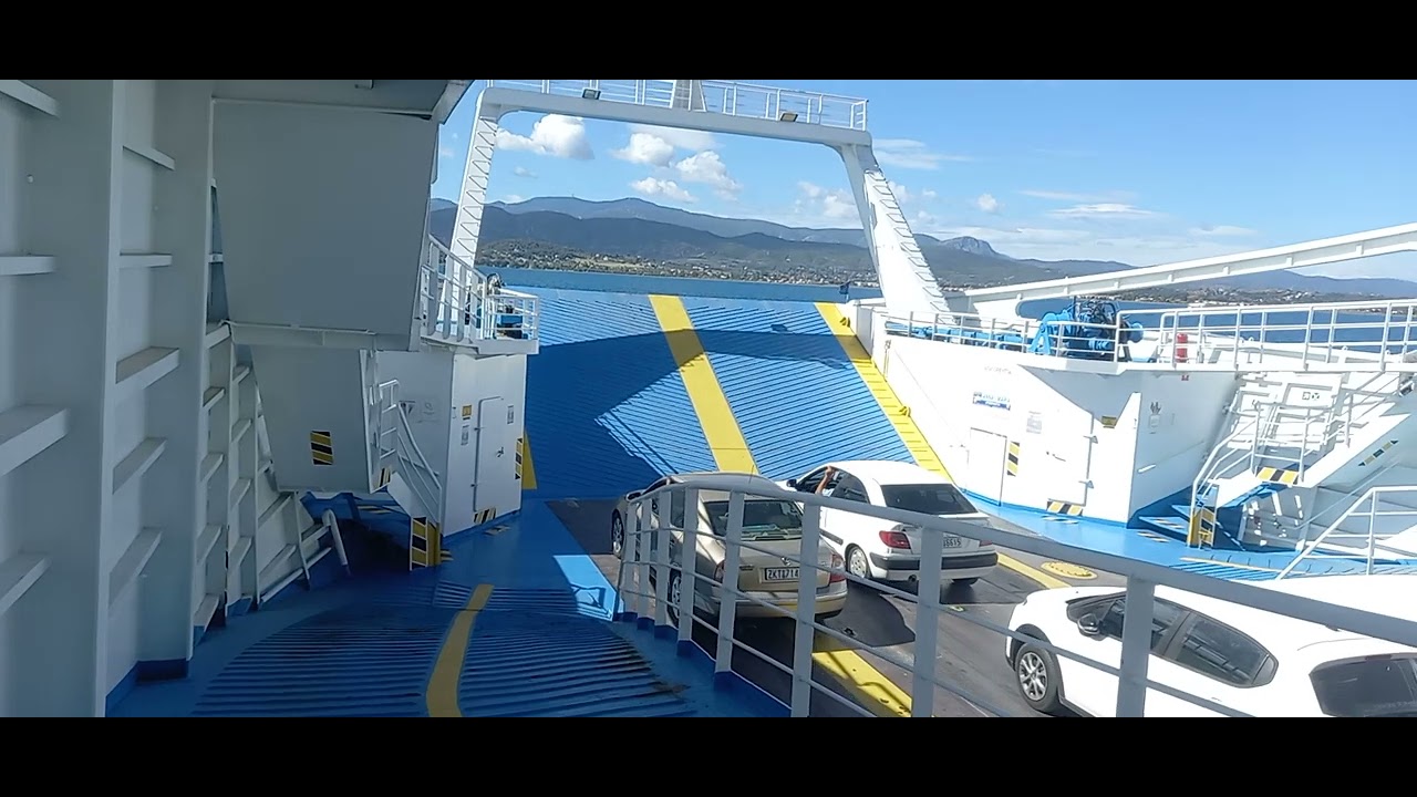 Ferry Greece, Eretria-Skala Oropou #greece #mer Égée #ferry