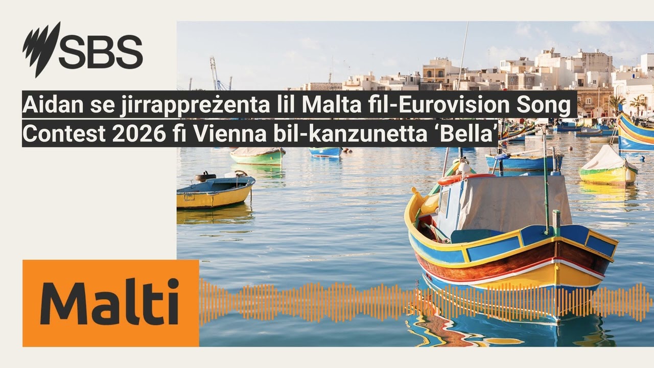 Aidan se jirrappreżenta lil Malta fil-Eurovision Song Contest 2026 fi Vienna bil-kanzunetta...
