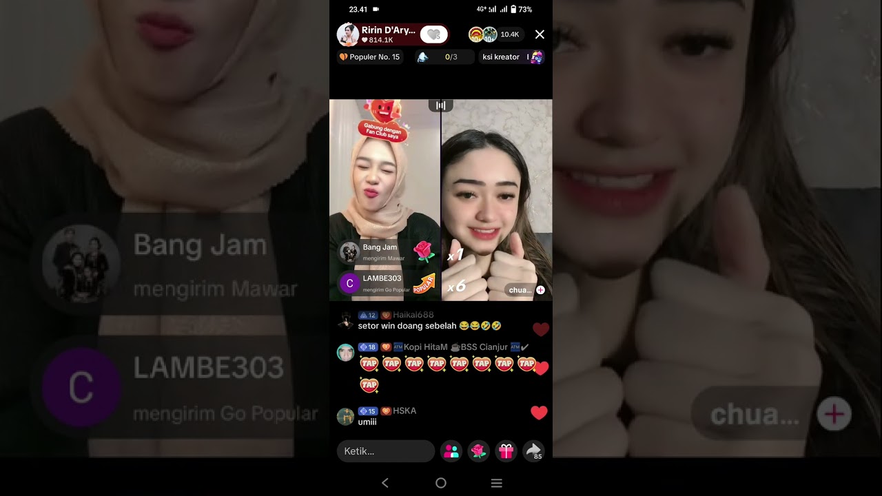 Ririn D'Aryanti di akhir live iwrin pengen di sun?!!! anud ga peka