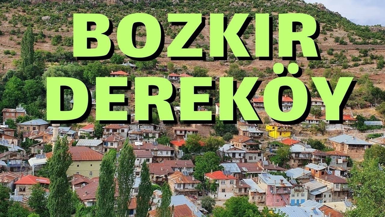 Tahin Diyarı Konya Bozkır Dereköy | Köy ve Yol Görüntüleri