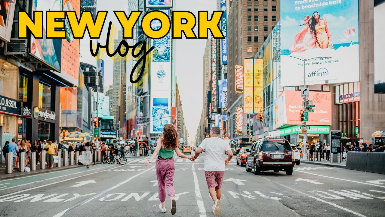 Nossos Dias Em Nova Iorque 🗽 andando por Manhattan, Time Square à noite, WeWork, vacina e+