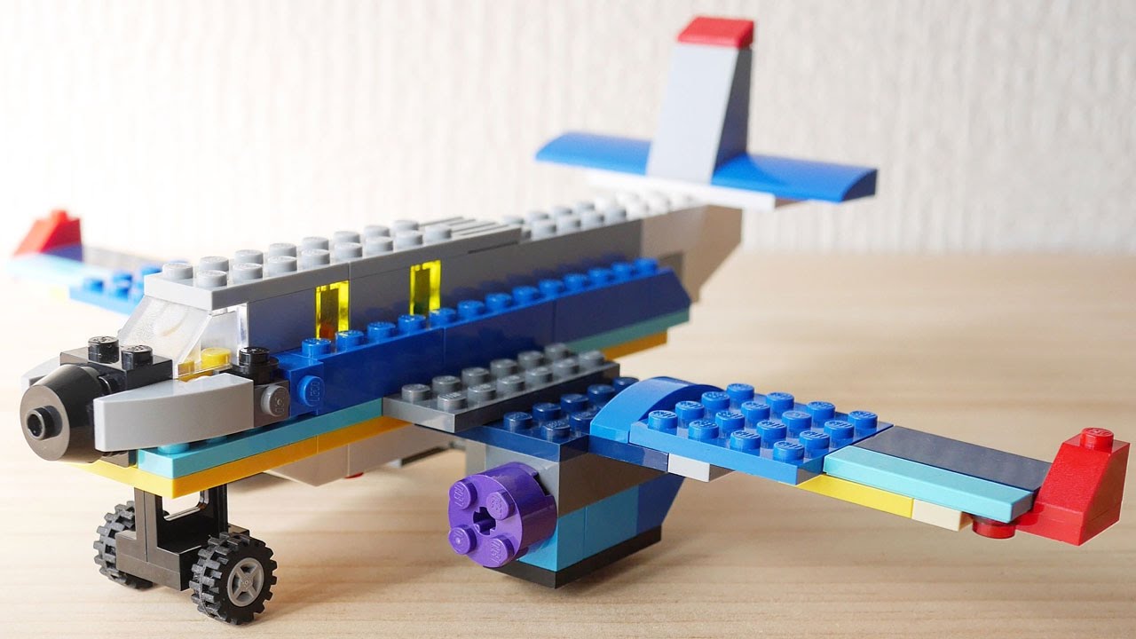 How to Build an Air plane with LEGO Classic 10696 – Fun and Easy! (Alternate) レゴ：飛行機の作り方