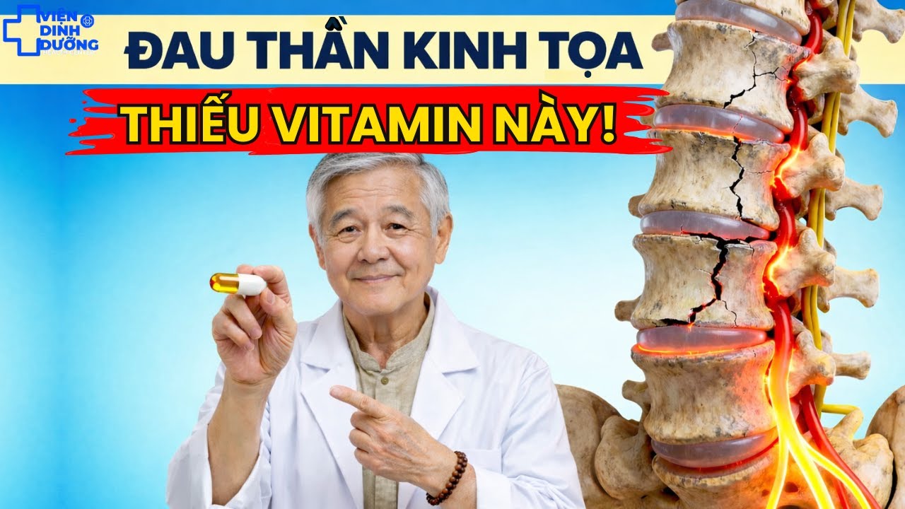 Vì Sao Đau Thần Kinh Tọa Không Dứt? Vitamin QUAN TRỌNG Nhất Mà Nhiều Người Bỏ Qua