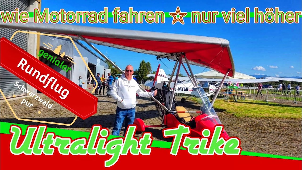 Jetzt geht's erst Richtig los # Ultralight Trike fliegen ins Kinzigtal
