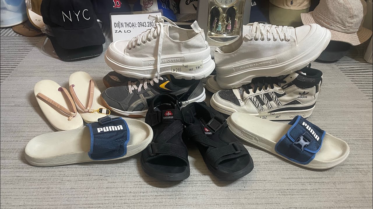 6/3: GIẦY DÉP 👡 👟sandal si hiệu Mc QUEEN,Nike, puma,Adidas…😻😻👍📞:0943280012