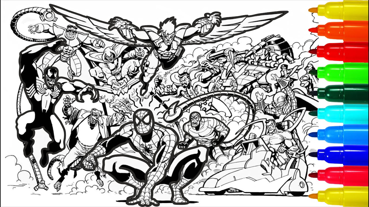 Avengers Grand Battle Coloring pages