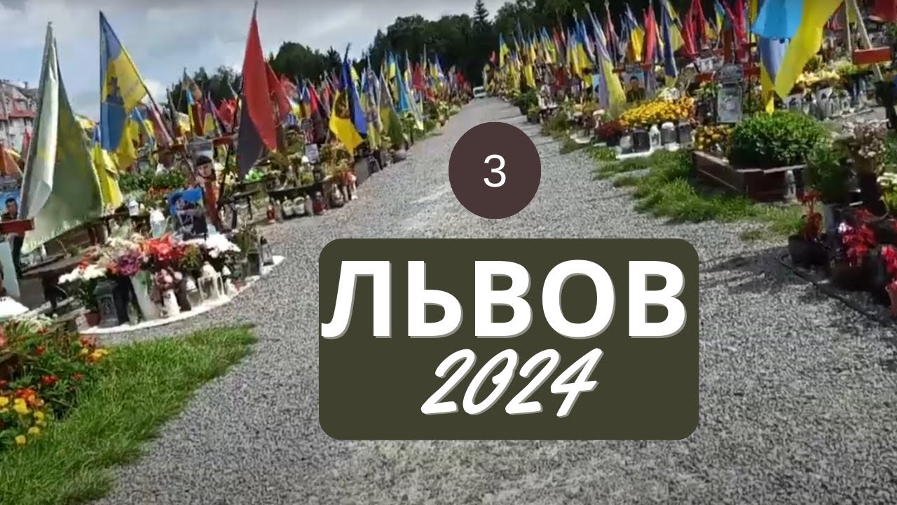 Львов. Сотни могил на кладбище ВСУ.  Холм Славы во Львове. Могила Фарион. Лычаковское кладбище