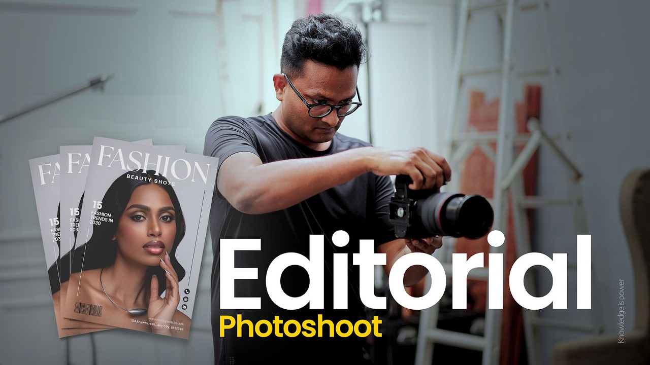 Editorial Beauty Portrait Photoshoot Behind the Scenes