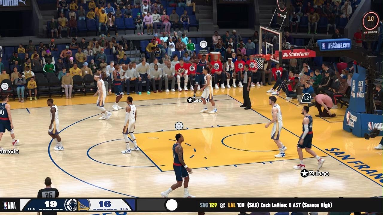 NBA 2K26 Regular Season, Clippers vs. Warriors, 43-17