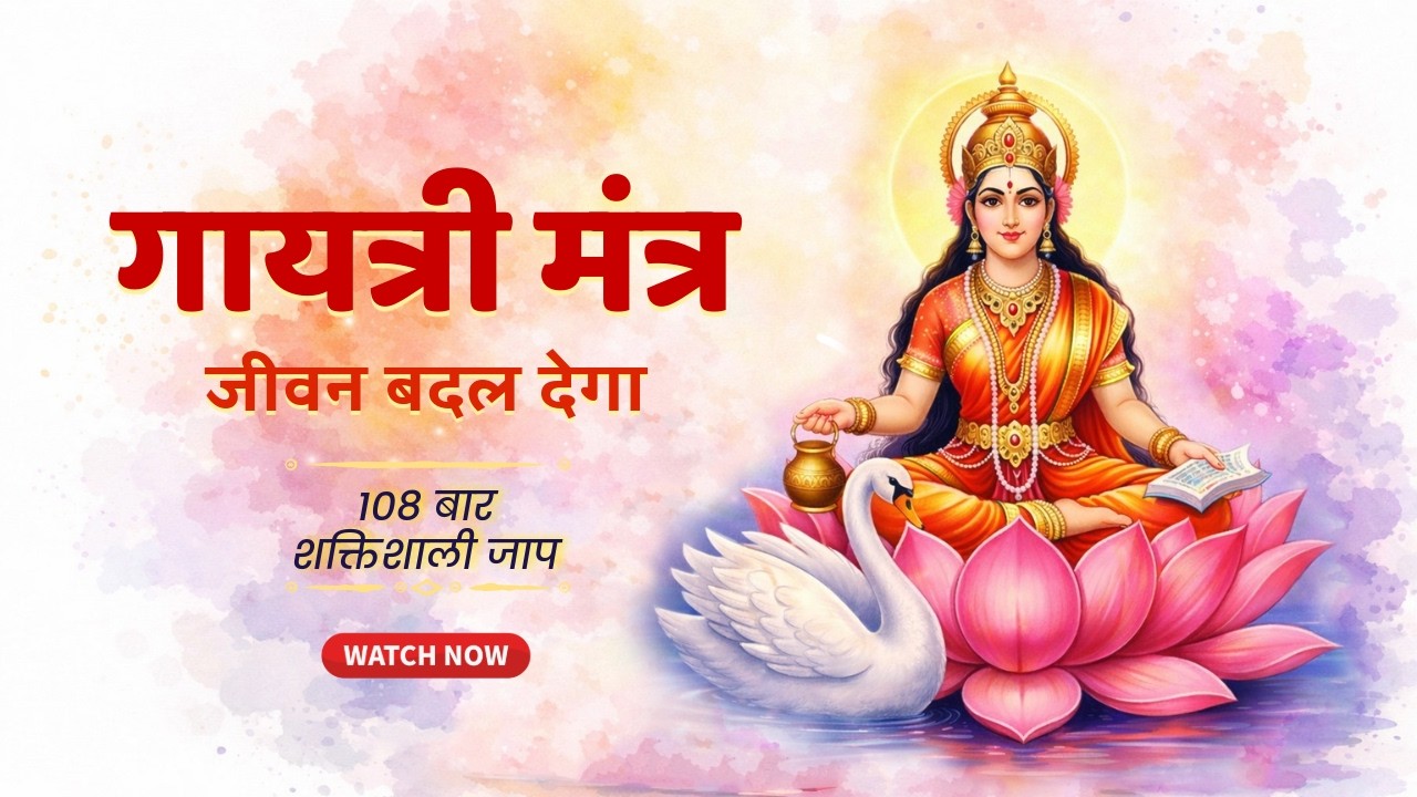 गायत्री मंत्र 108 बार जाप | ॐ भूर्भुवः स्वः | सुबह ध्यान योग