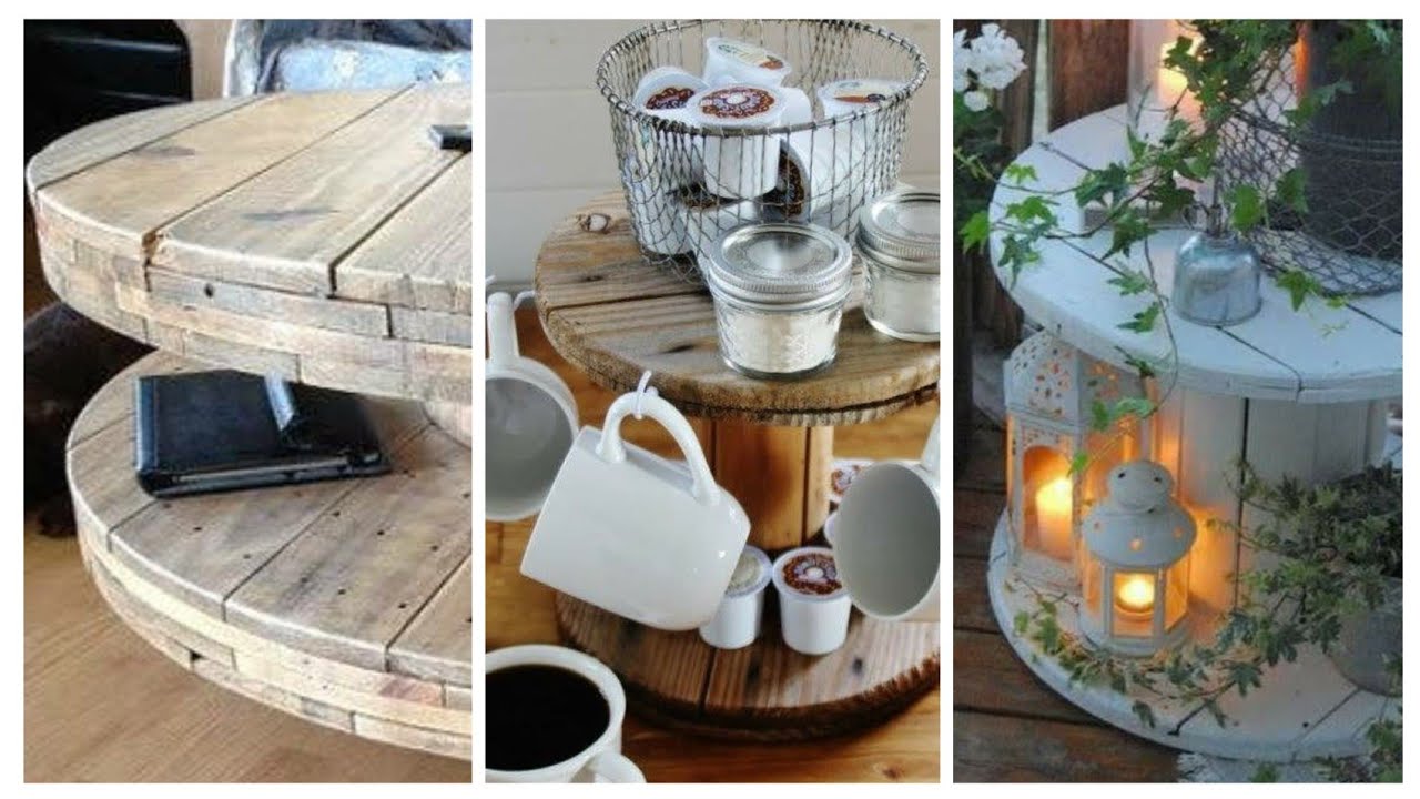 10 Ideias para Reaproveitar Carretel de Fio para uma decoração rustica