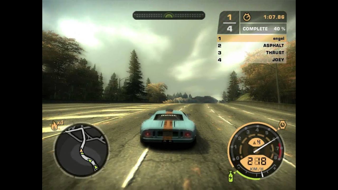 need for speed most wanted ford gt40 412 Km/h
