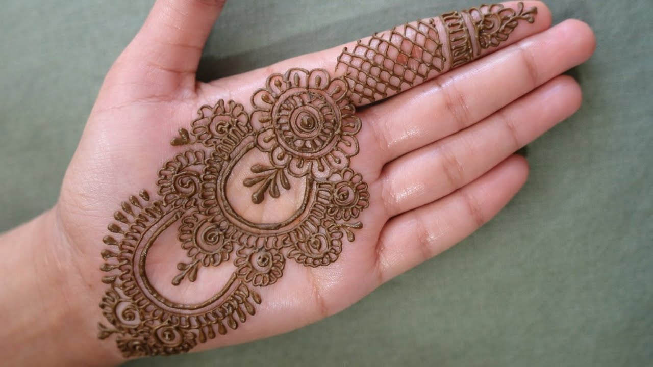 Simple front hand mehndi🌿✨