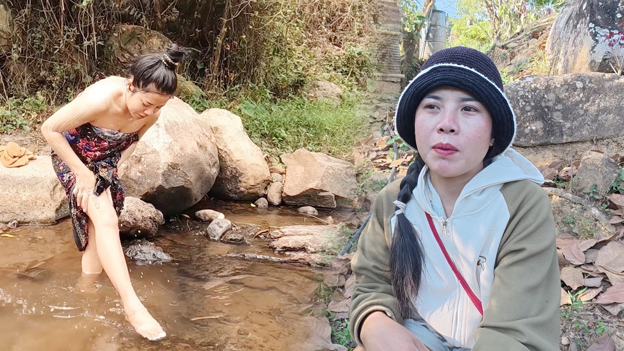 สาวลาว ทำกิจวัตรประจำวัน ด้วยการ...#ทีมงานบ้านนา