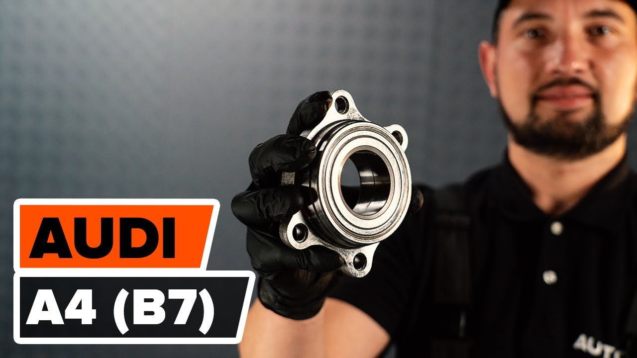 Cum se înlocuiește rulment roata din față pe AUDI A4 (B7) [TUTORIAL AUTODOC]