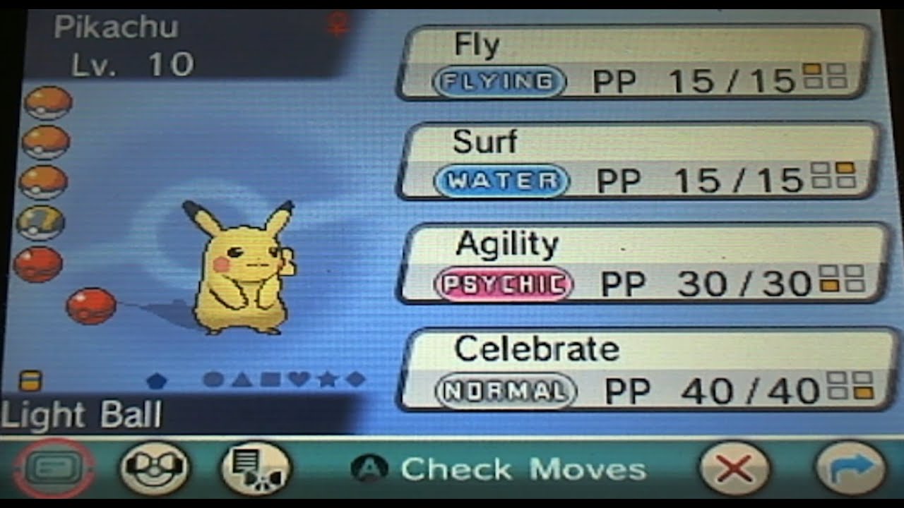 Obtaining Surf and Fly Pikachu Event