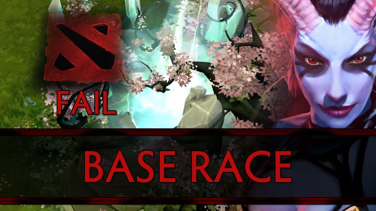 Dota 2 Fail - Base Race (1hp)