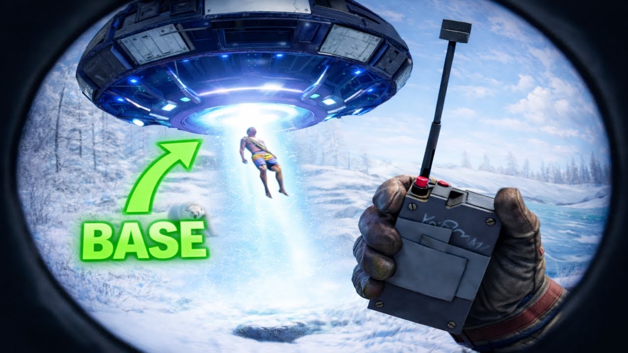 CONSTRUÍ uma BASE em formato de ESPAÇONAVE no RUST OFICIAL🛸