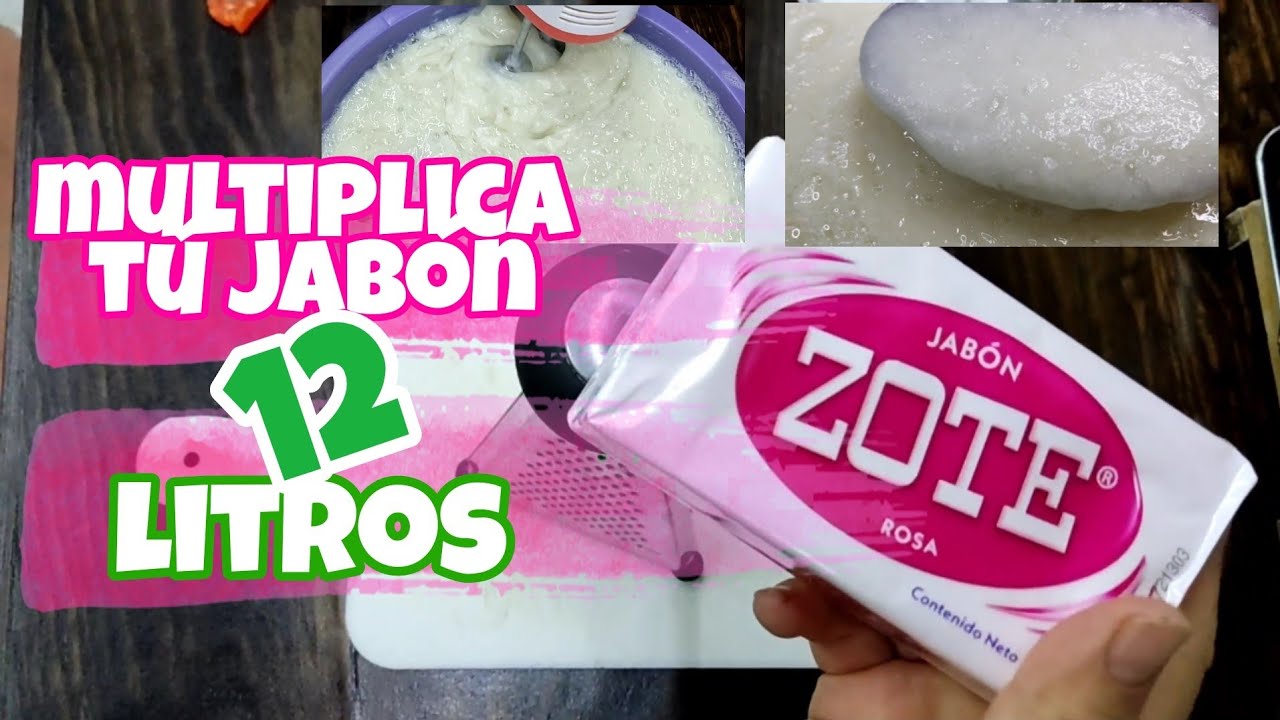 Como hacer rendir tú jabón ZOTE para lavadora 😎 de 400g a 12 litros