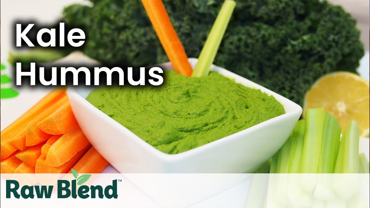How to make Kale Hummus in a Vitamix Blender | Recipe Video