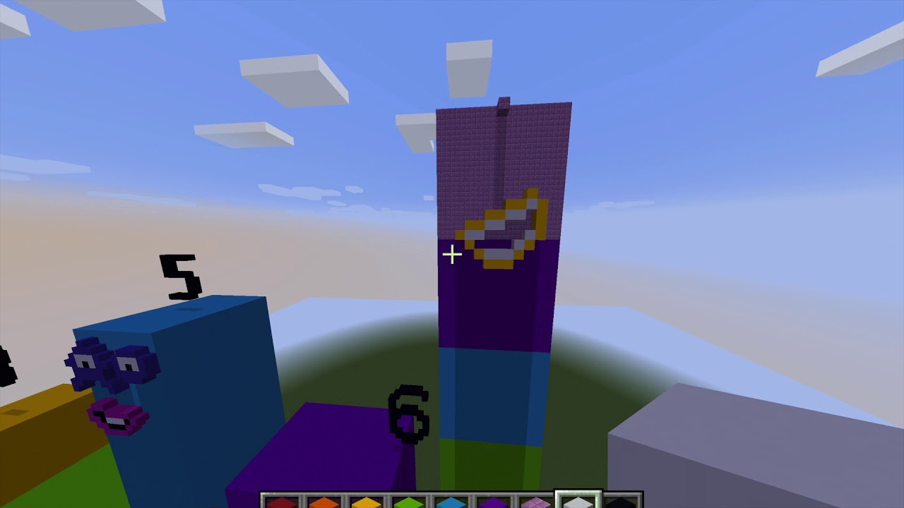 Build Giant Numberblock 7 in Minecraft