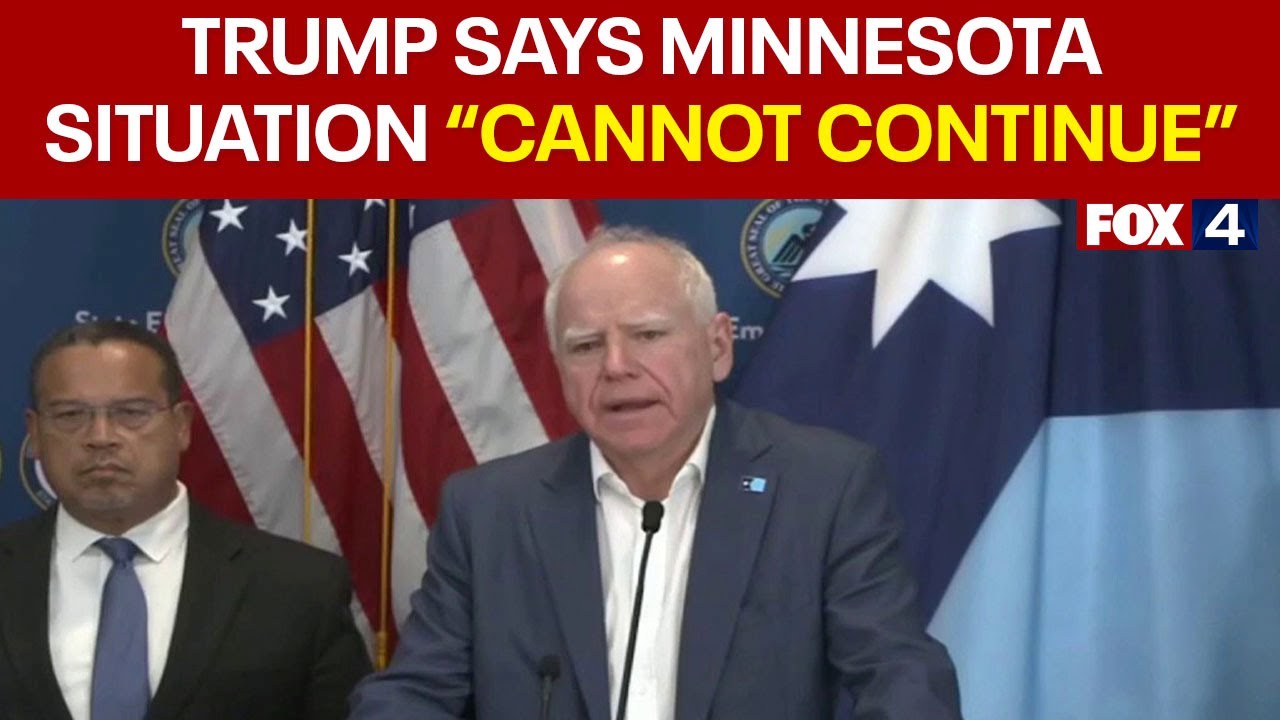 Trump says "current situation cannot continue" in Minnesota
