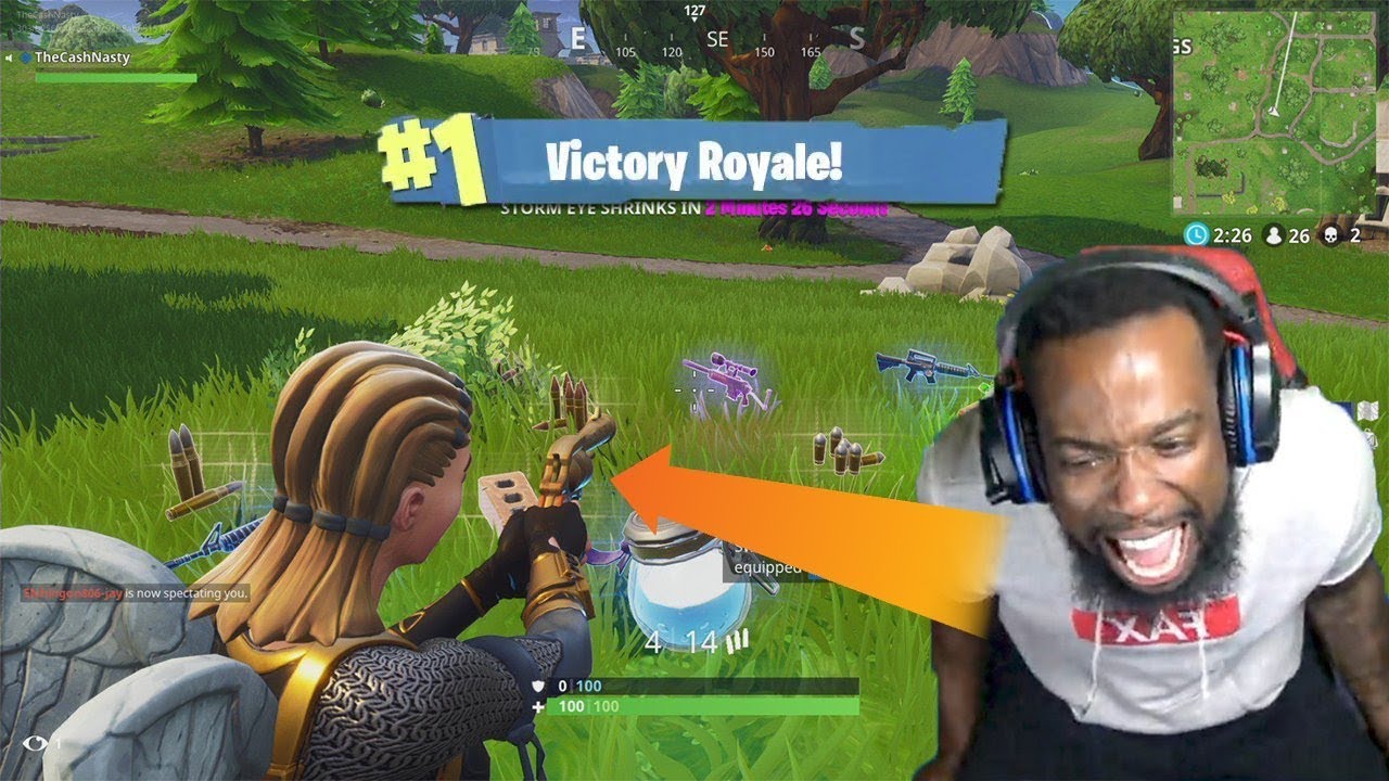 I WENT OFF! KILLING WHOLE SQUAD WITH ONE PISTOL ONLY! 3 WINS IN A ROW! FORTNITE BATTLE ROYAL!