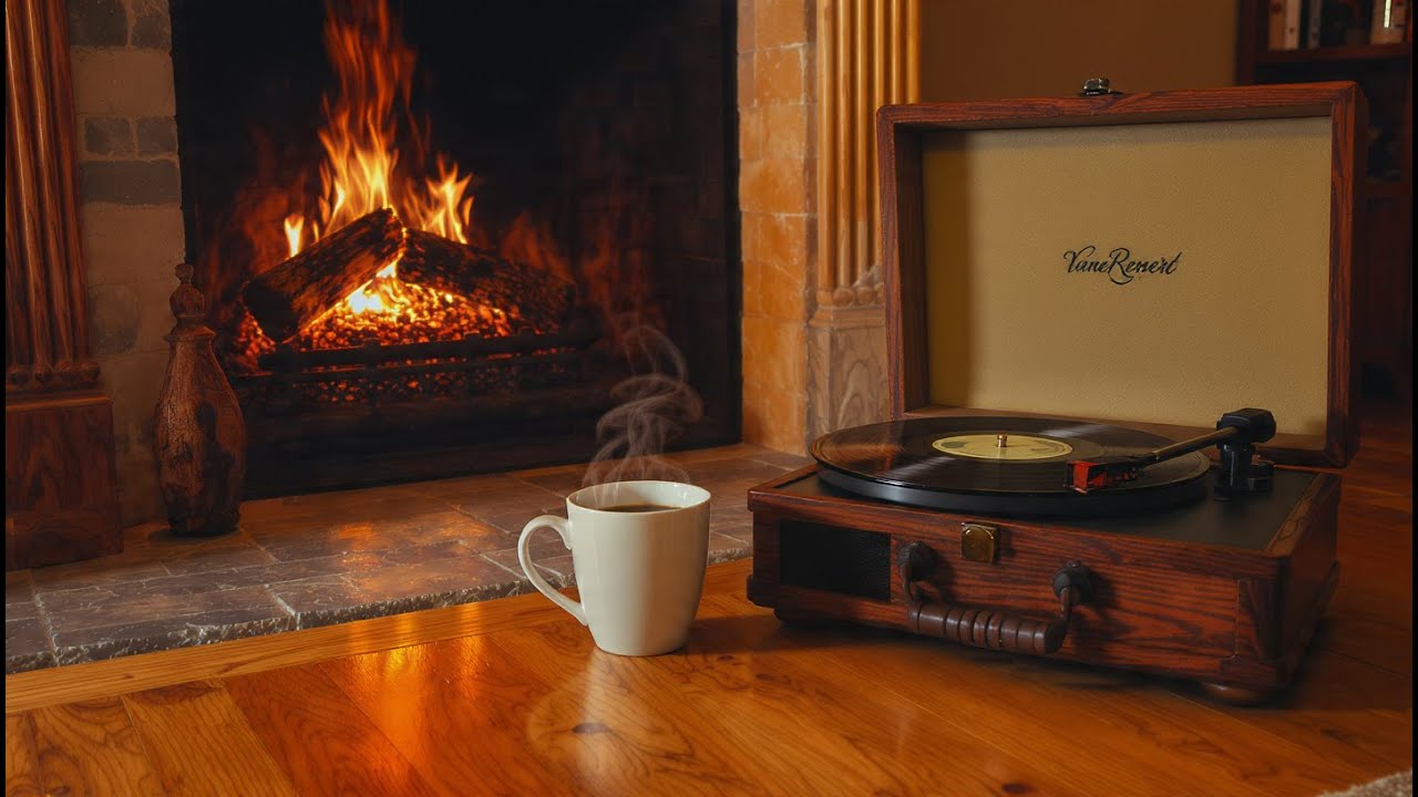 ☕Warm Relaxing Jazz Music with Cozy Coffee Shop for Working, Studying, Sleeping