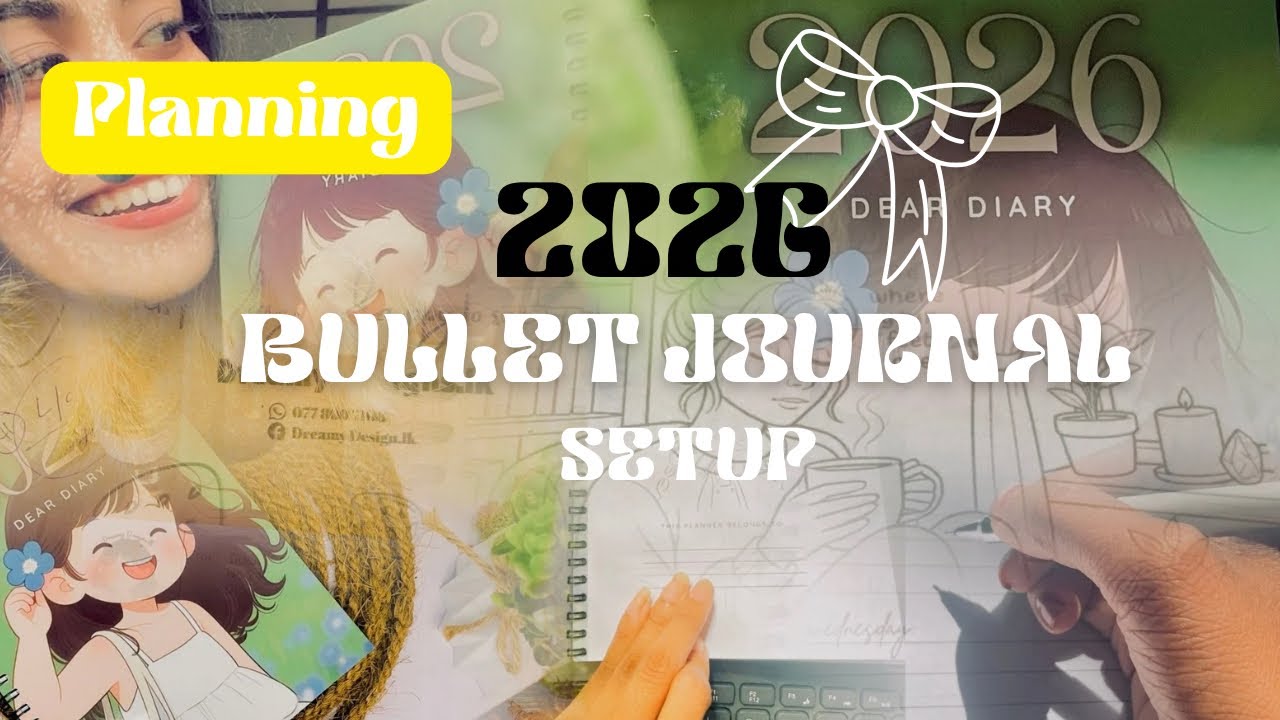 2026 🫶🏻bullet journal setup💕📚අලුත් අවුරුද්ද අලුත් විදියට plan කරමු📙🖋️