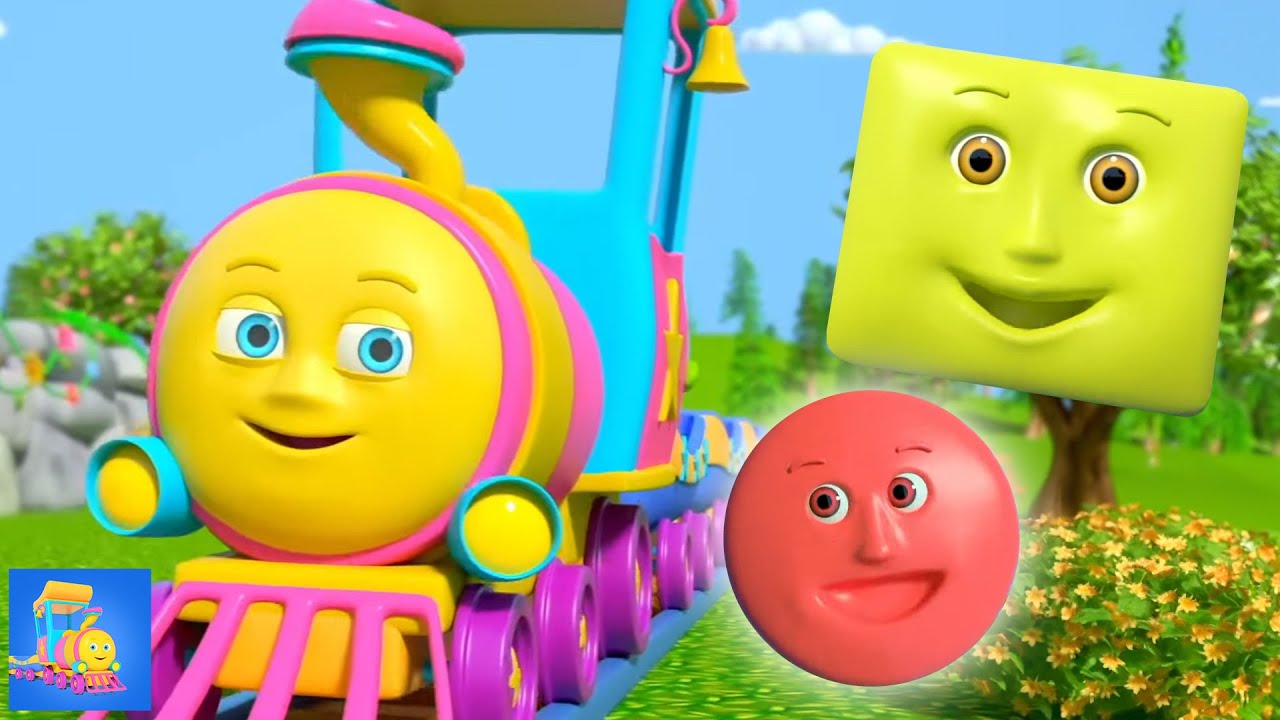 Huffy Puffy Trem Canção Formas e 3D Rimas Infantis em Portugues