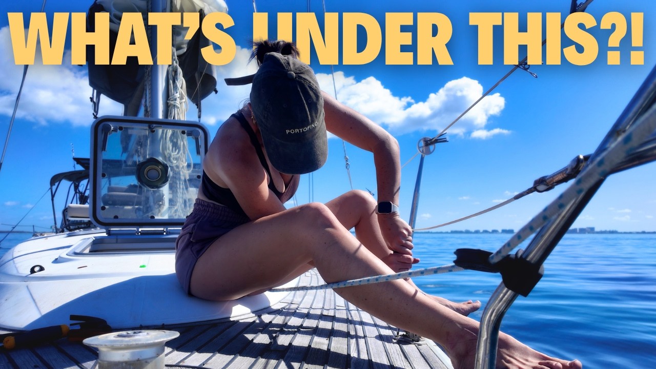 We TORE Up Our DECK to Install SYNTHETIC TEAK&hellip; Ep-212