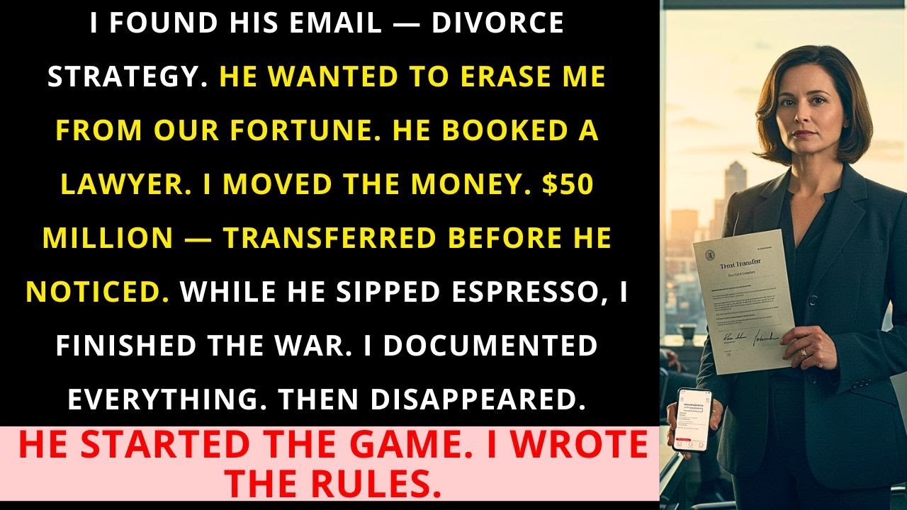 My husband booked a lawyer behind my back &mdash; I moved our $50M joint account before he noticed