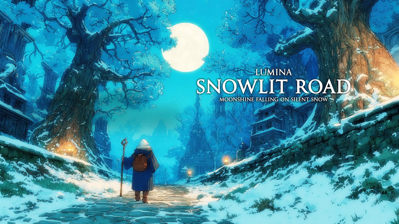 Fantasy Music for Winter Sleep | The Scholar’s Snowlit Road