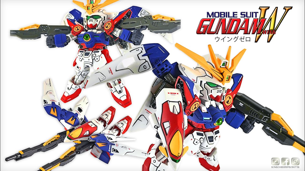 HANDBRUSH REPAINT SD GUNDAM EX-STANDARD  WING ZERO GUNDAM MENGGUNAKAN CAT ACRYLIC BRUSHMASTER