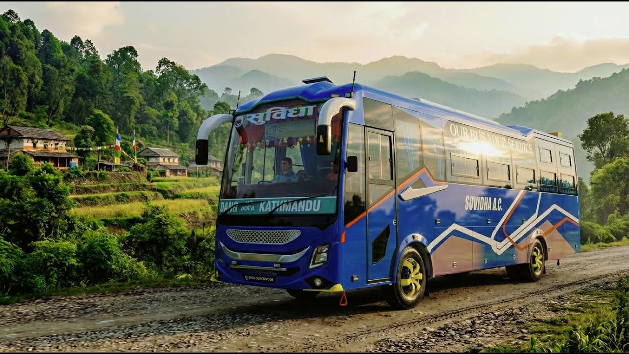 Subidha AC Nepali Air Bus | New BUSSID Mod Free Download
