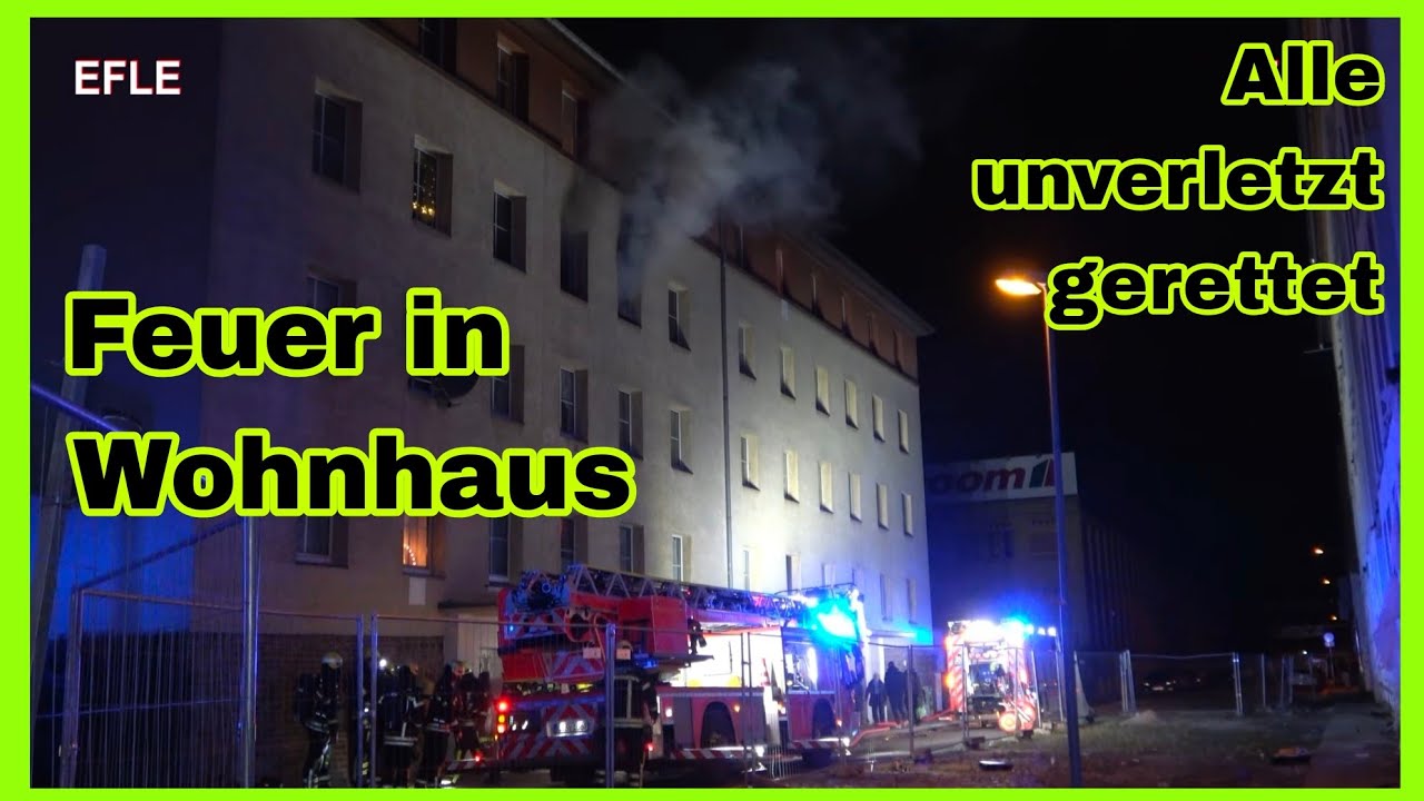 ⚠️WOHNUNG IN FLAMMEN🔥Feuerwehr löscht Brand in Mehrfamilienhaus in Leipzig-Plagwitz🚒