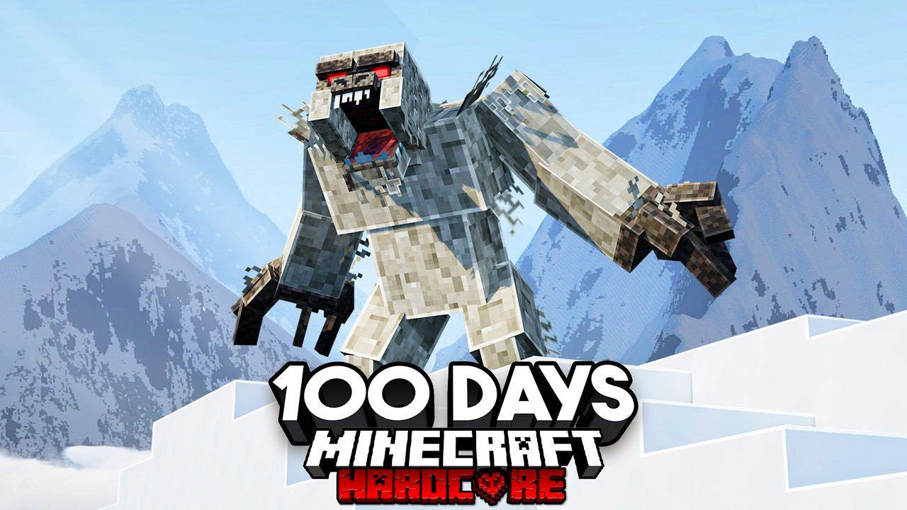 100 Days on a Realistic Mount Everest Expedition in Minecraft Hardcore
