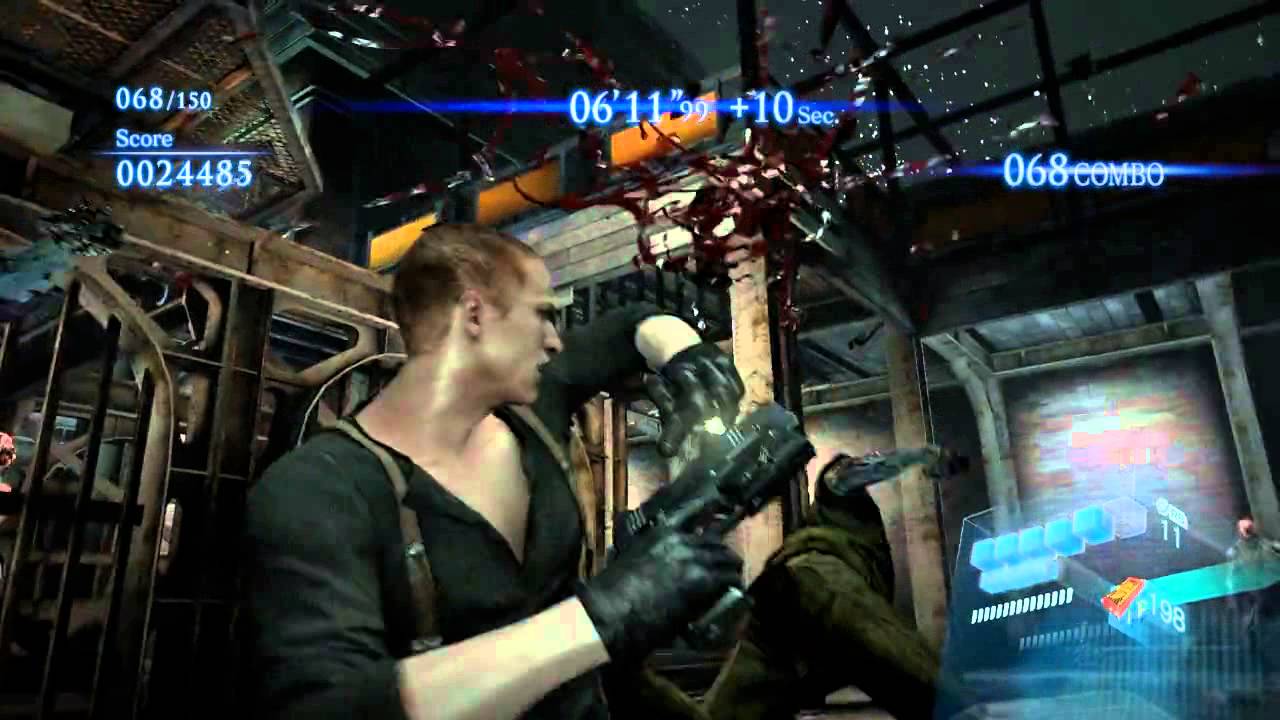 Resident Evil 6 Mercenaries - Jake 1, Rooftop Mission - 1,134,994